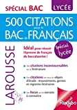 500 citations pour le Bac de français