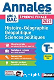 Histoire Géographie Géopolique Sciences politiques Tle Sujets et corrigés